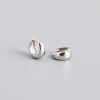 1 Pair Fashion Geometric Metal Sterling Silver Earrings sku image 1