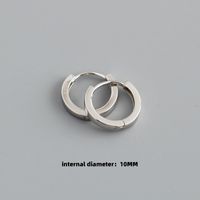 Mode Kreis Sterling Silber Überzug Ohrringe 1 Paar sku image 10