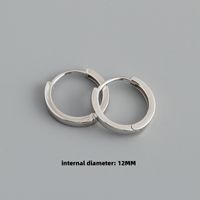 Mode Kreis Sterling Silber Überzug Ohrringe 1 Paar sku image 14