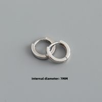 Mode Kreis Sterling Silber Überzug Ohrringe 1 Paar sku image 4