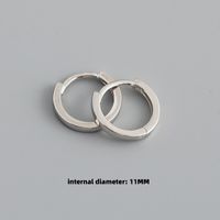 Mode Kreis Sterling Silber Überzug Ohrringe 1 Paar sku image 12