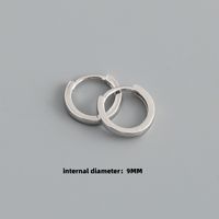 Fashion Circle Sterling Silver Plating Earrings 1 Pair sku image 8