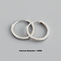 Mode Kreis Sterling Silber Überzug Ohrringe 1 Paar sku image 16