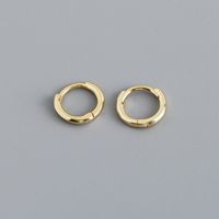 1 Pair Simple Style Circle Plating Sterling Silver Hoop Earrings sku image 4