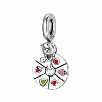 1 Piece Sterling Silver Artificial Gemstones Heart Shape main image 6