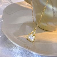 Fashion Geometric Titanium Steel Plating Zircon Necklace sku image 18