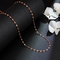 Fashion Geometric Titanium Steel Plating Zircon Necklace sku image 4