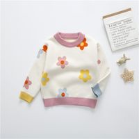 Mignon Fleur Tricot Hoodies Et Pulls sku image 2