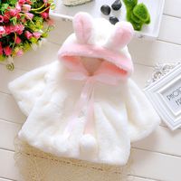 Cute Solid Color Rayon Girls Outerwear main image 5