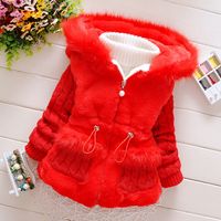 Princess Solid Color 100% Cotton Girls Outerwear main image 1