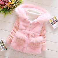 Princess Solid Color 100% Cotton Girls Outerwear sku image 10