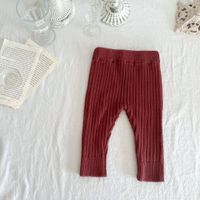 Moda Color Sólido Algodón Pantalones Para Niños sku image 13