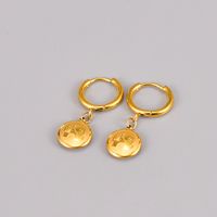 Simple Style Geometric Titanium Steel Plating Drop Earrings 1 Pair main image 4