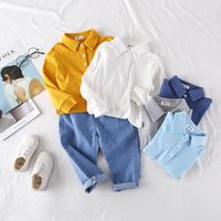 Fashion Solid Color Cotton T-shirts & Shirts main image 5