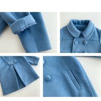 Casual Solid Color Polyester Girls Outerwear main image 3