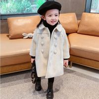 Cute Simple Style Solid Color Polyester Girls Outerwear main image 4