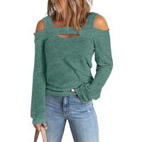 Women's T-shirt Long Sleeve T-shirts Backless Fashion Solid Color main image 4