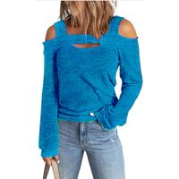 Women's T-shirt Long Sleeve T-shirts Backless Fashion Solid Color main image 3