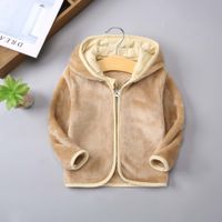 Casual Solid Color Polyester Boys Outerwear main image 3