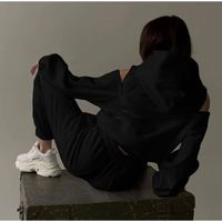 Women's Fashion Solid Color Polyester Pants Sets sku image 17