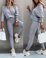 Women's Fashion Solid Color Polyester Patchwork Pants Sets main image 3