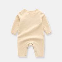 Simple Style Solid Color Polyester Baby Clothing Sets sku image 1