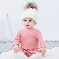 Simple Style Solid Color Polyester Baby Clothing Sets main image 4