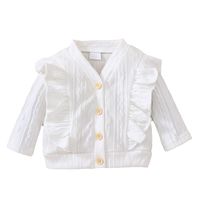 Cute Solid Color Cotton Girls Outerwear main image 2