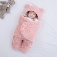Cute Solid Color Polyester Spring Receiving Blanket Baby Accessories main image 3
