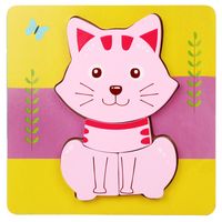 Puzzles Building Toys Animal Wood Toys sku image 4