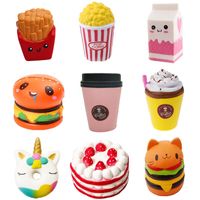 Cute Hamburger Cake Squishy Toys Slow Rebound Vent Pressure Reduction Toy Wholesale main image 1