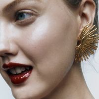 Fashion Sector Metal Plating Women's Ear Studs 1 Pair main image 2