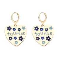 Fashion Heart Shape Alloy Enamel Women's Drop Earrings 1 Pair sku image 5