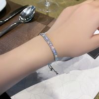 Glam Geometric Alloy Plating Zircon Women's Bracelets main image 3