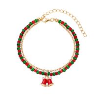 Fashion Christmas Tree Candy Alloy Beaded Enamel Women's Bracelets main image 2