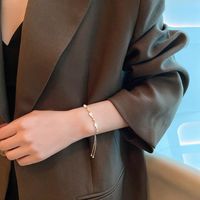 Elegant Geometric Copper Gold Plated Opal Bracelets main image 5