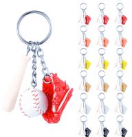 Mode Baseball Faux Cuir Unisexe Pendentif De Sac Porte-clés main image 1
