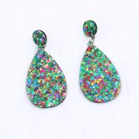 Cute Water Droplets Arylic Printing Women's Drop Earrings 1 Pair main image 4