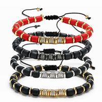 Fashion Geometric Soft Clay Copper Inlaid Zircon Unisex Bracelets 1 Piece main image 6