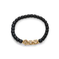 Fashion Geometric Soft Clay Copper Inlaid Zircon Unisex Bracelets 1 Piece sku image 1