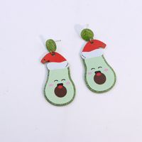 Simple Style Christmas Tree Santa Claus Arylic Stoving Varnish Women's Earrings 1 Pair sku image 16