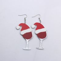 Simple Style Christmas Tree Santa Claus Arylic Stoving Varnish Women's Earrings 1 Pair sku image 12