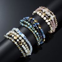 Fashion Geometric Artificial Crystal Rope Beaded Unisex Bracelets main image 2