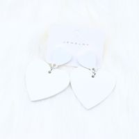 Simple Style Heart Shape Arylic Stoving Varnish Women's Drop Earrings 1 Pair sku image 9
