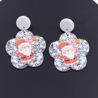 Cute Water Droplets Arylic Printing Women's Drop Earrings 1 Pair sku image 9