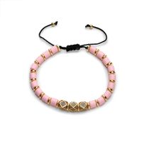 Fashion Geometric Soft Clay Copper Inlaid Zircon Unisex Bracelets 1 Piece sku image 6