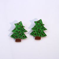 Simple Style Christmas Tree Santa Claus Arylic Stoving Varnish Women's Earrings 1 Pair sku image 6