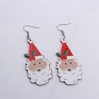 Simple Style Christmas Tree Santa Claus Arylic Stoving Varnish Women's Earrings 1 Pair sku image 10
