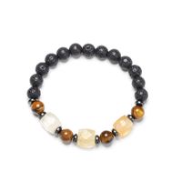 Retro Geometric Beaded Volcanic Rock Handmade Bracelets sku image 5