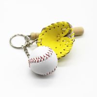 Fashion Baseball Pu Leather Unisex Bag Pendant Keychain sku image 10